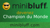 Leonie joue au Minibluff